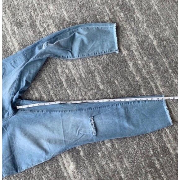 JustFab NWT Women Plus Size High Waist Blue Skinny Ankle Denim Jeans Size 16W - Picture 10 of 10